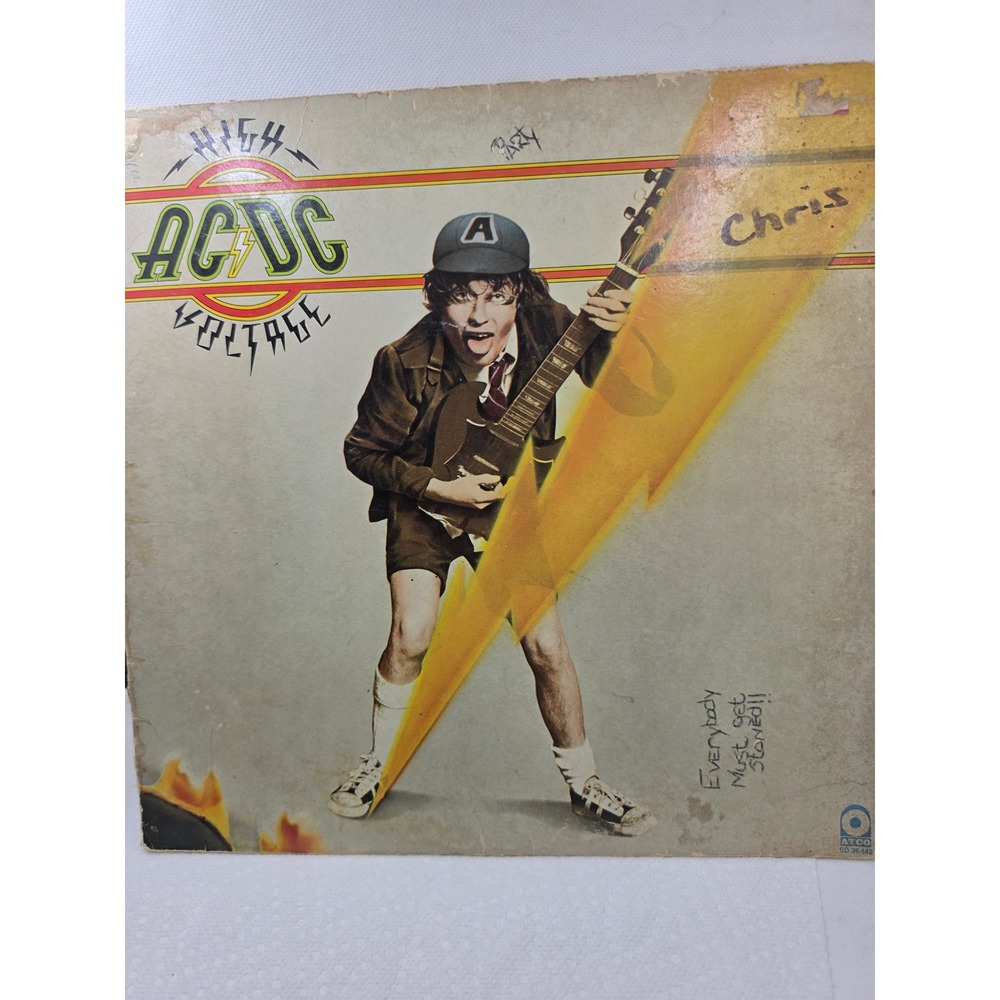 AC/DC High Voltage Vinyl LP 1976 ATCO Records SD 36-142 Rock Album Vintage